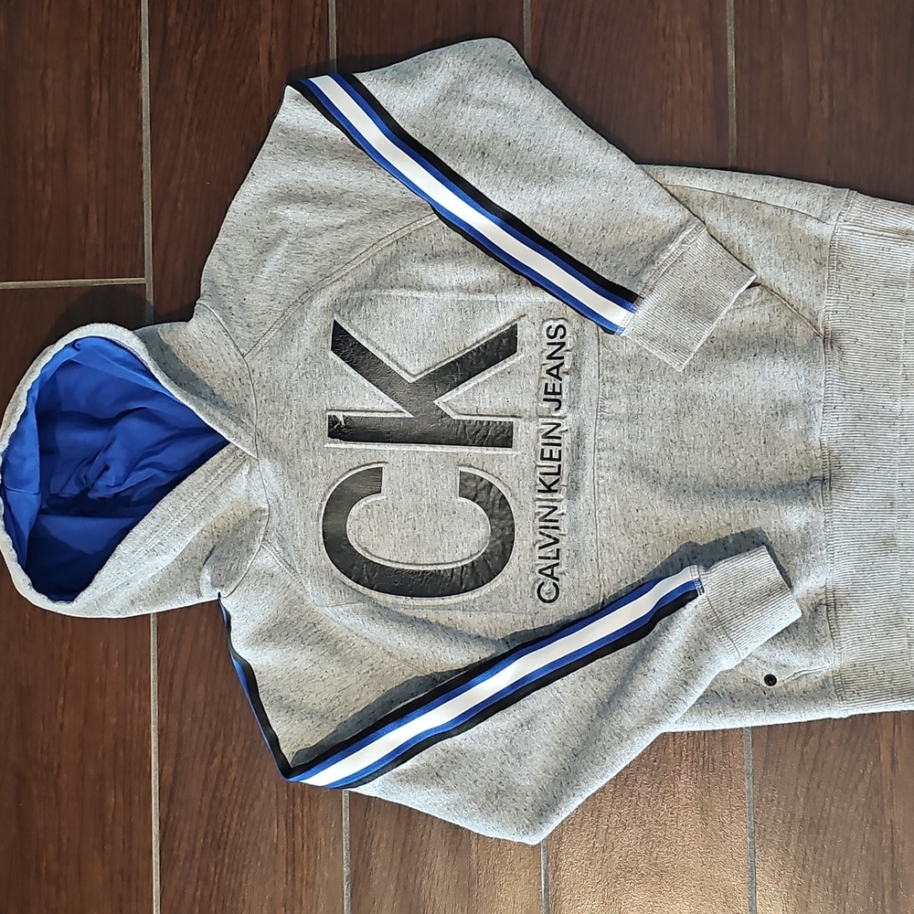 Calvin Klein Jeans Gray Hoodie Size 10/12